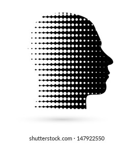 Vector abstract head concept illustration