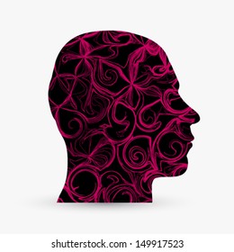 Vector abstract head concept illustration