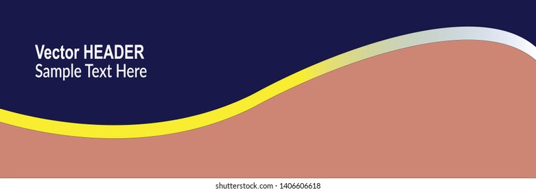 vector of abstract headers for site