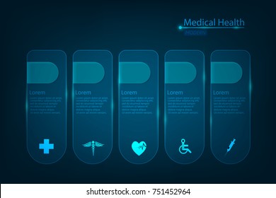 vector abstract health care science medical icon concept background