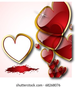 the vector abstract hearts background eps 10