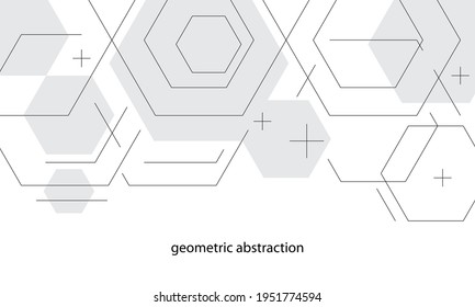 Vector abstract Hexagon background. Modern technology illustration with square. design for decorating wallpaper, wrapping paper, fabric, banner and etc.