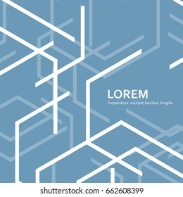 Vector Abstract Hexagon Background. Technology Futuristic Polygonal Design.