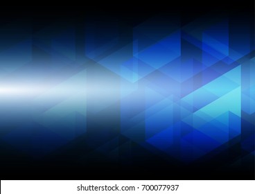 Vector abstract hexagon background. Technology data concept with copyspace.