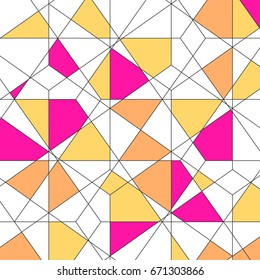 Vector abstract hexagon pattern. Modern texture with repeating geometric grid.