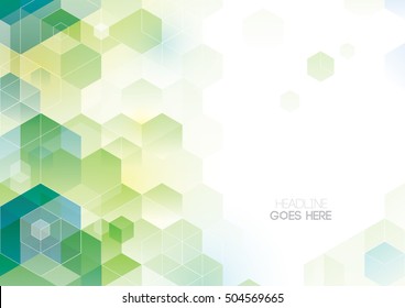 Vector of abstract hexagonal background