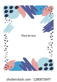 Vector abstract hipster geometric lines seamless background. Vector seamless pattern with brush strokes in memphis style. Background for printing brochure, poster, party, summer print. A4.