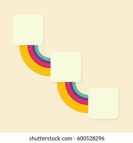 vector abstract hipster poster infographic design template. vector retro party poster background