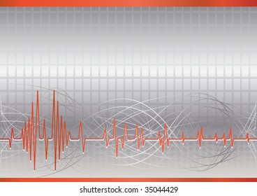 Vector abstract hi-tech background; clip-art