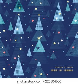 Vector abstract holiday christmas trees frame corner pattern background
