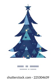 Vector abstract holiday christmas trees Christmas tree silhouette pattern frame card template