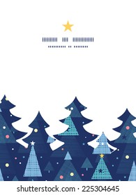Vector abstract holiday christmas trees Christmas tree silhouette pattern frame card template