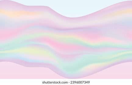 Vector abstract hologram gradient background.