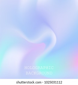 Vector abstract holographic background 80s - 90s, trendy colorful texture in pastel , neon color design. For your creative project design cover, book, printing, gift card, fashion.