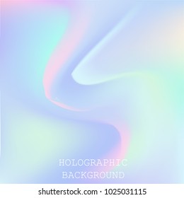 Vector abstract holographic background 80s - 90s, trendy colorful texture in pastel , neon color design. For your creative project design cover, book, printing, gift card, fashion.