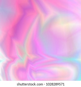 Vector abstract holographic background 80s - 90s, trendy colorful texture in pastel neon color design. For project design cover, book, printing, gift card, fashion.