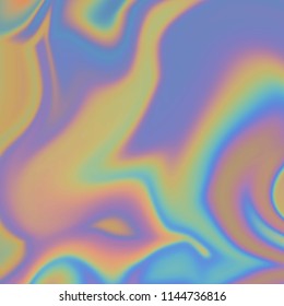 Vector abstract holographic background 80s - 90s, trendy colorful texture in pastel / neon color design. For your creative project design cover, book, printing, gift card, fashion.