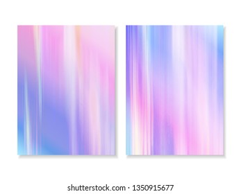 Vector abstract holographic background 80s - 90s, trendy colorful texture in pastel, neon color design. Template design cover, book, printing, gift card, fashion.