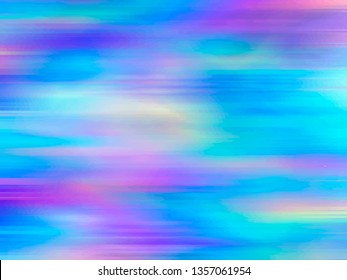 Vector abstract holographic background 80s - 90s, trendy colorful texture in pastel, neon color design. Template design cover, book, printing, gift card.