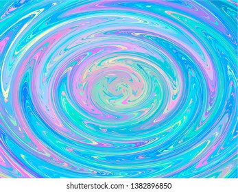 Vector abstract holographic background 80s - 90s, trendy colorful texture in pastel, neon color design. Template design cover, book, printing, gift card.