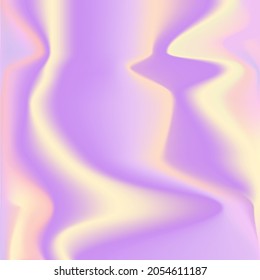 Vector abstract holographic background 80s - 90s, trendy colorful texture in pastel neon color design. For your creative project design cover, book, printing, gift card, fashion.