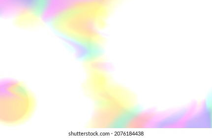 Fondo holográfico abstracto vectorial de 80 a 90, textura colorida de moda en diseño de color neón pastel. Para tu creativa portada de diseño de proyectos, libro, impresión, tarjeta de regalo, moda.