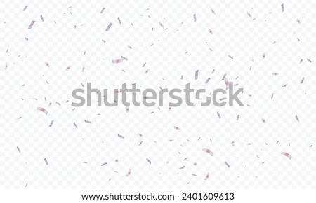 Vector abstract holographic confetti background.