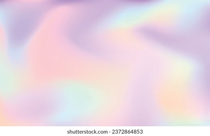 Vector abstract holographic foil texture blurred background.