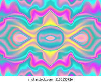 Vector abstract holographic seamless pattern. Fashion rainbow neon background for cover, posters, greeting cards, wallpaper.