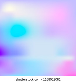 Vector Abstract Hologrpahic Background, Rainbow Colors Trendy Backdrop.