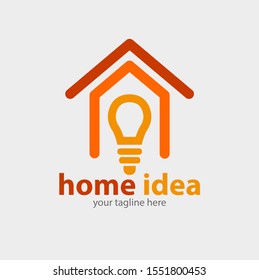 Vector abstract, home idea symbol.