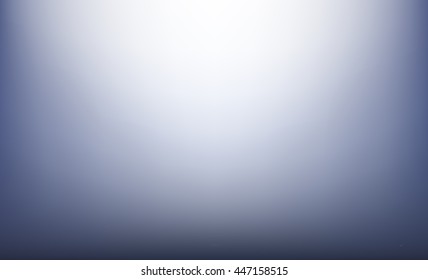Vector abstract horizontal blurred blue background. White blur. Dark blue edges.