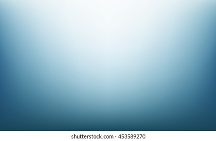 Vector abstract horizontal blurred blue background  White blur  Dark edges 