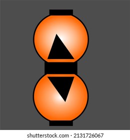 Vector del icono de vidrio de color abstracto