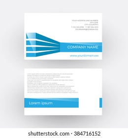 Vector abstract house, concept of builder. Business card