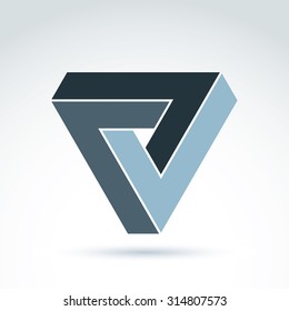 Vector abstract icon, geometricsymbol, design element.