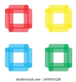 vector abstract icon, logo for company