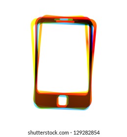 Vector abstract icon on white background. Eps10