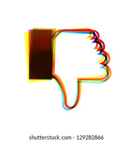 Vector abstract icon on white background. Eps10