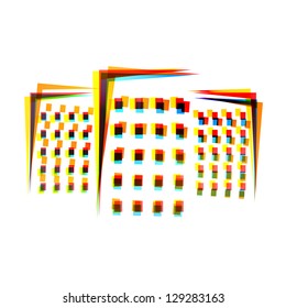 Vector abstract icon on white background. Eps10