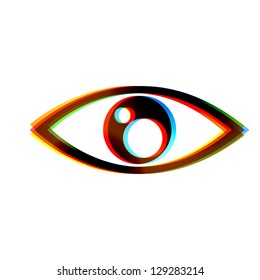 Vector abstract icon on white background. Eps10