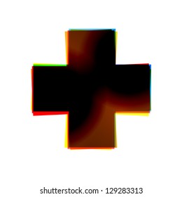 Vector abstract icon on white background. Eps10