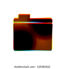 Vector abstract icon on white background. Eps10
