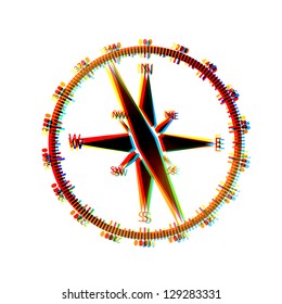 Vector abstract icon on white background. Eps10