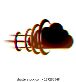 Vector abstract icon on white background. Eps10