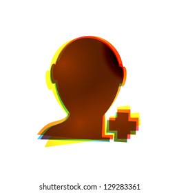 Vector abstract icon on white background. Eps10