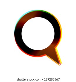 Vector abstract icon on white background. Eps10