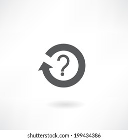 Vector abstract icon on white background