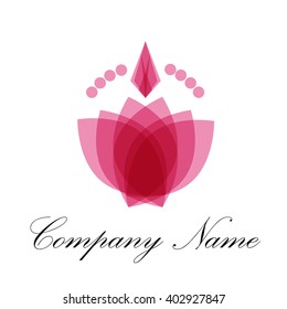 Vector abstract icon perfumery store and spa