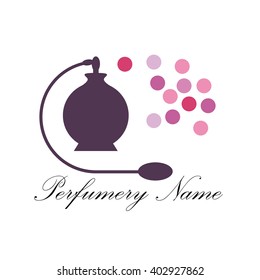 Vector abstract icon perfumery store